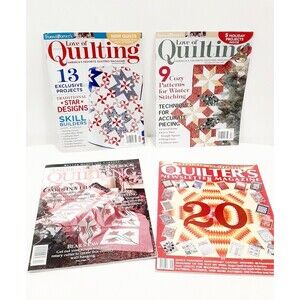 Quilting Magazines Lot of 4 - Love of Quilting 2015 & Amer. Patchwork 1994, Othe